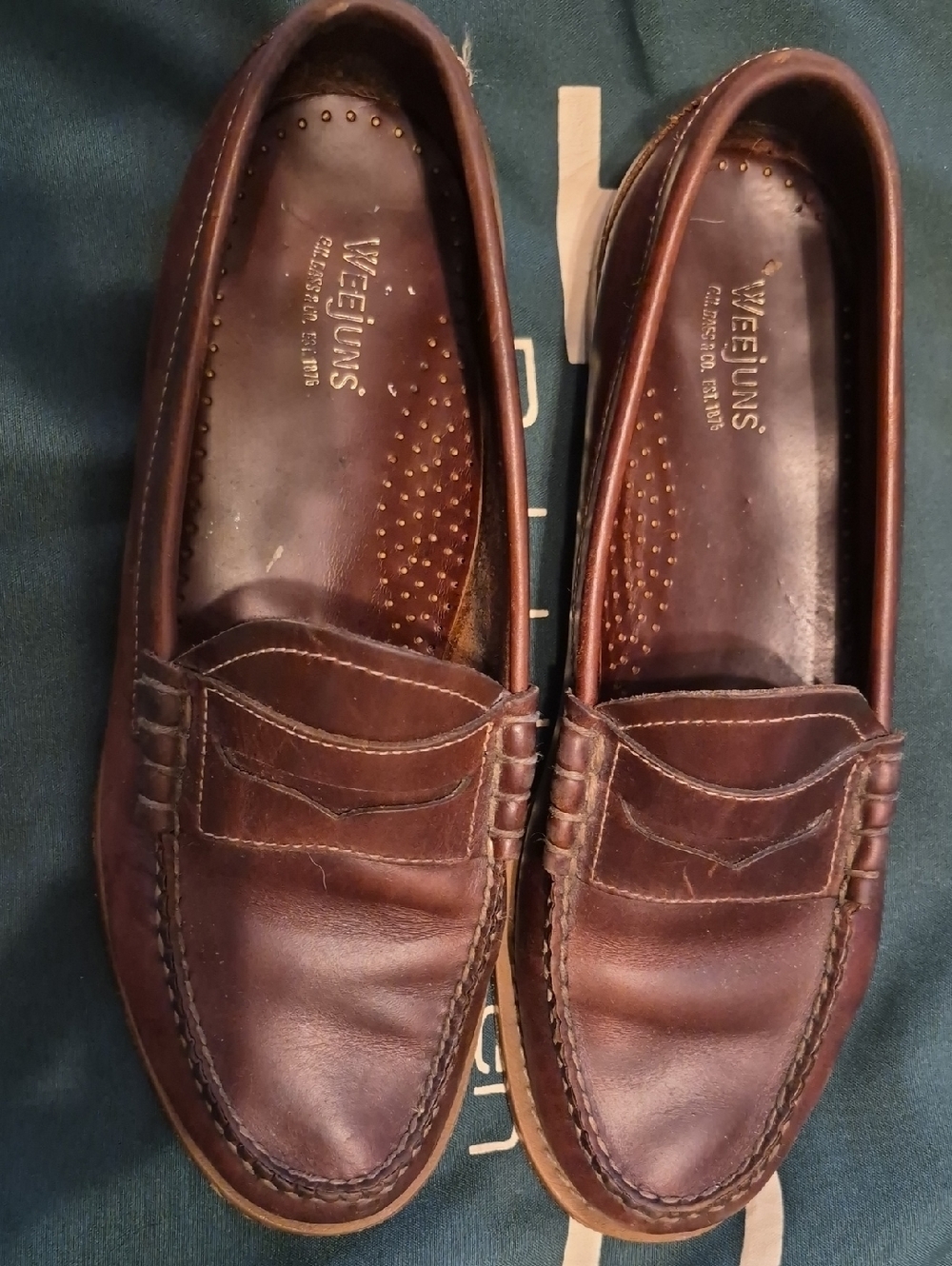 G.H. Bass & Co. Brown Leather Penny Loafers Weujuns